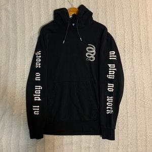 Divided Black Hoodie w/ snake graphic